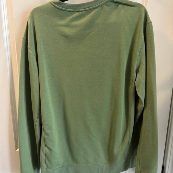 FWD Sweatshirt Mens Medium Green Stretch Long Sleeve Crew Neck Pullover - Picture 6 of 9